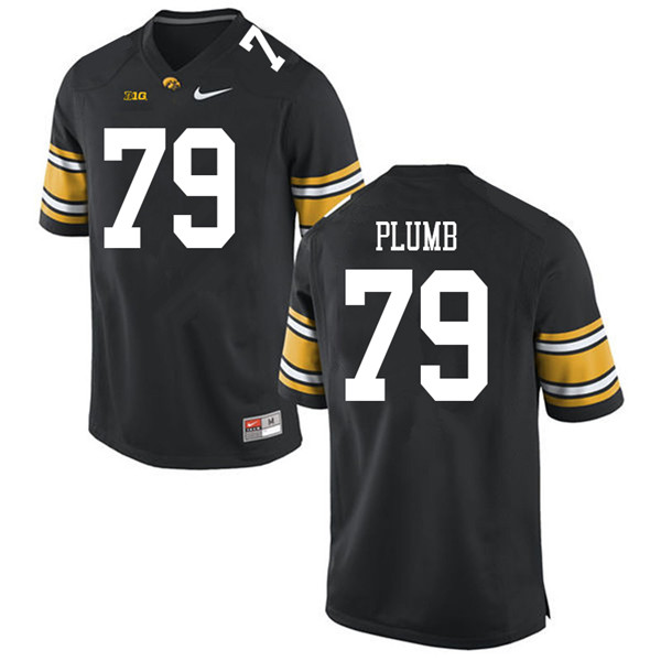 Men #79 Jack Plumb Iowa Hawkeyes College Football Jerseys Sale-Black